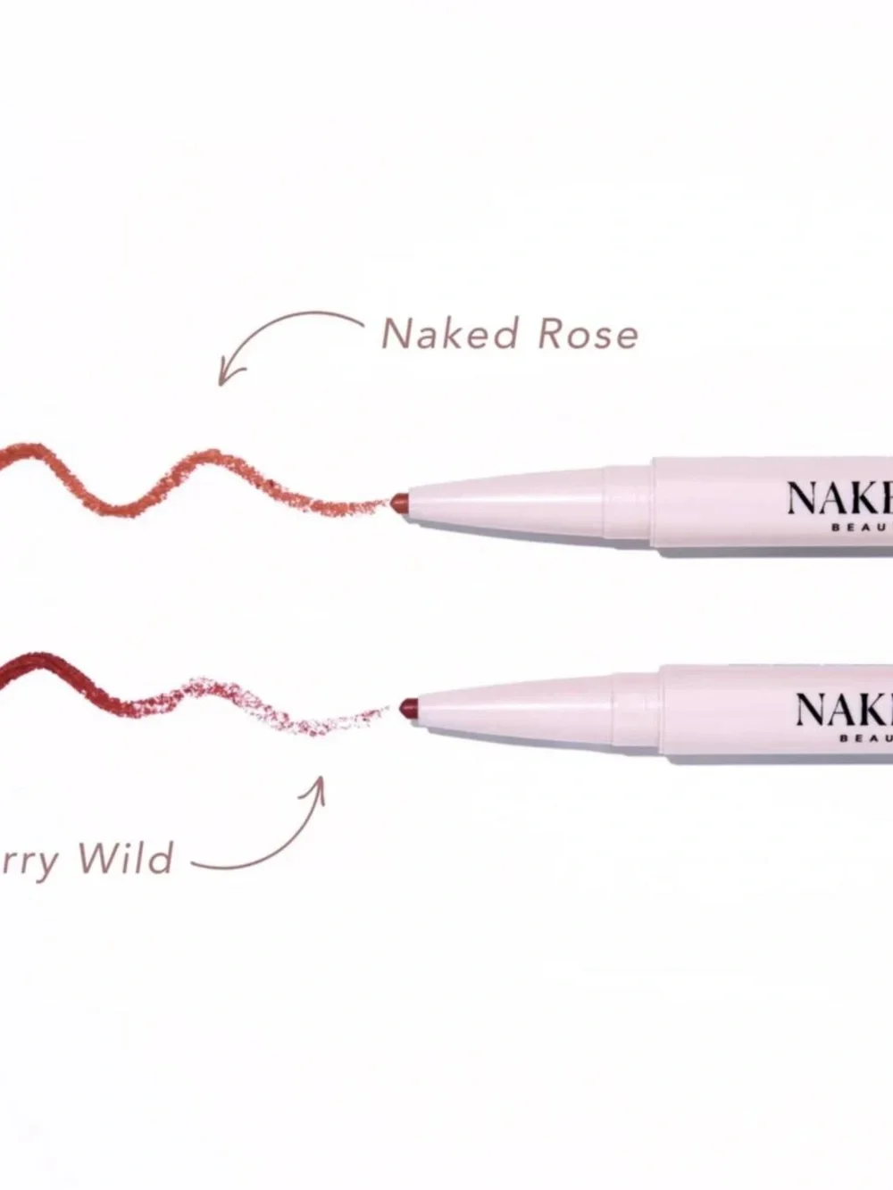 Nakery Beauty PLUMPparadise Lip Peptide Color Drench dual end NAKED ROSE NIB